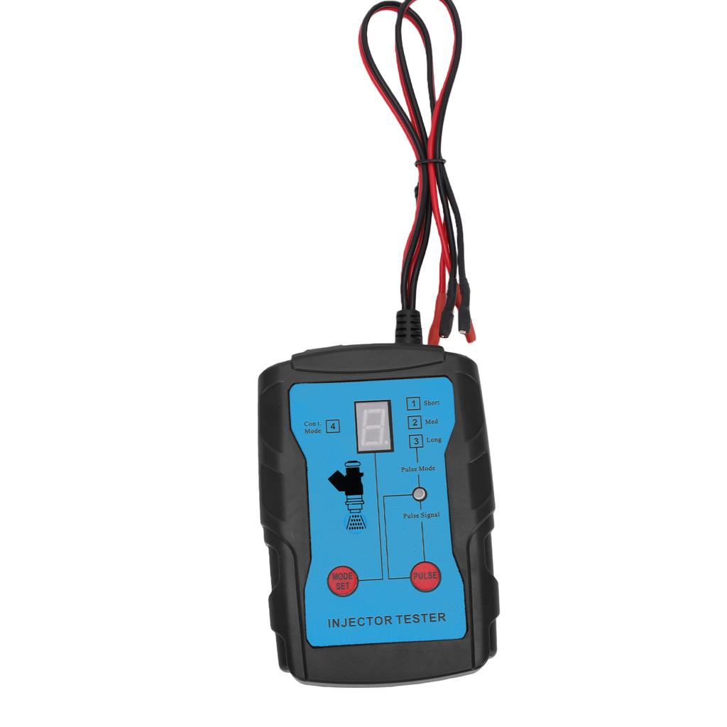 Automotive Fuel Injector Tester Cleaning Tool Kit 2 in 1 Function 8 Adapters and 8 Pulse Modes DIY Tool 4 Wire Dual