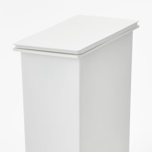 MUJI Dust box with selectable polypropylene lid, small (for 20L bag), light gray MAB07A6S