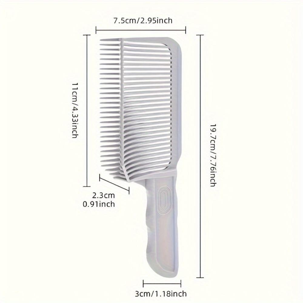 Professional Hybrid Barber Shears 2 Pcs Set with Faded Comb, Heat Resistant Gradient Comb, and Flat Top Styling Tool for Salon Use