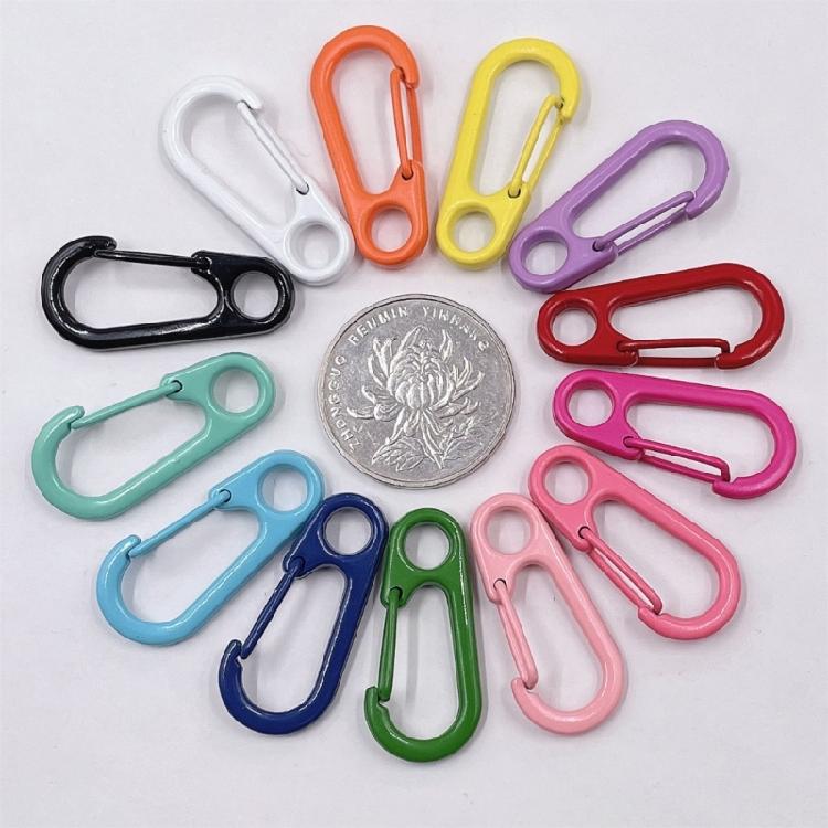 10 Stück Kompakte Karabinerhaken Miniatur-Karabinerhaken Bunte Karabiner zum Befestigen von Gegenständen Rucksäcken Oder Gürtel