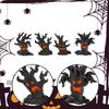 4 Stück Halloween Dekoration Baum Kreative Harz Niedliche Ornamente Gruselig für Terrasse