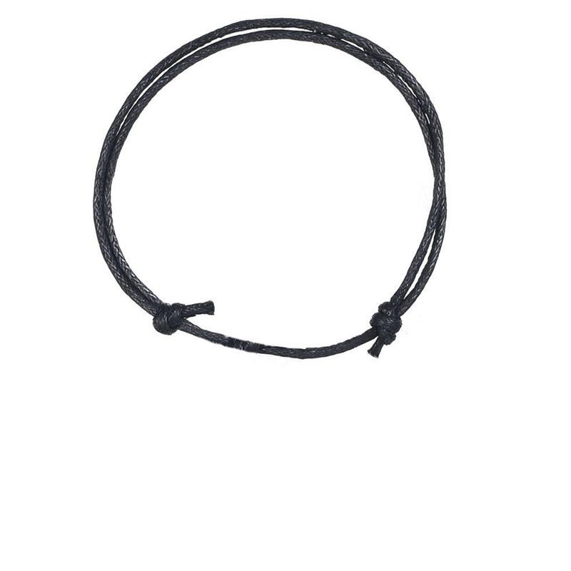 10pcs/lot Korea Wax Cord Bracelets Adjustable Pink Violet Yellow Green Orange White Black Red DIY Bracelet for Women Men