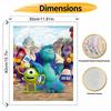 Disney Monsters University oil paint by numbers painting kit handmade diy home decor gifts wall art canvas picture for living room