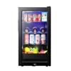 Ice Bar Single Door Display Fridge - Transparent Glass, Small Freezer Fresh-Keeping Cabinet