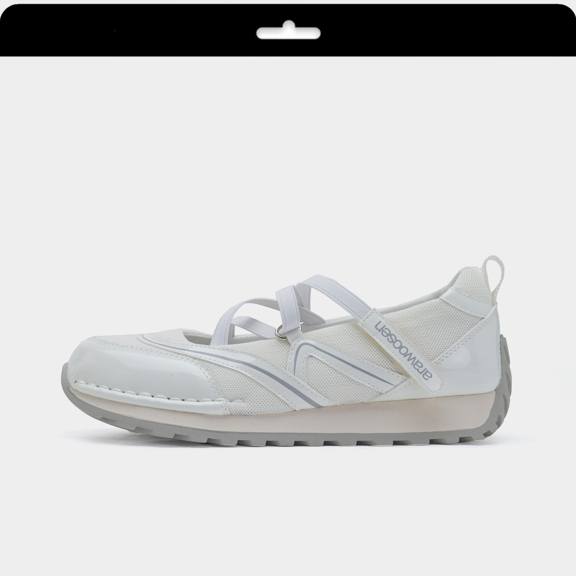 

Guyun балетки на бретельках~ дышащие туфли Мэри Джейн женские летние 2024 новые нишевые повседневные универсальные одинарные туфли 35 белый