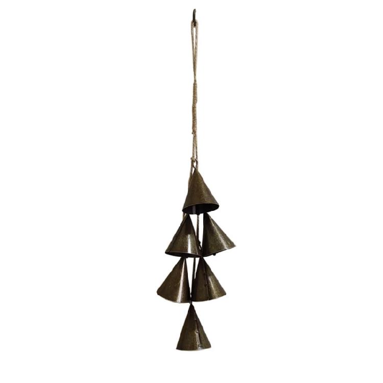 Hangings Bells Iron/Bronze with Bells Old Appearance Christmas Bells Metal Cowbell