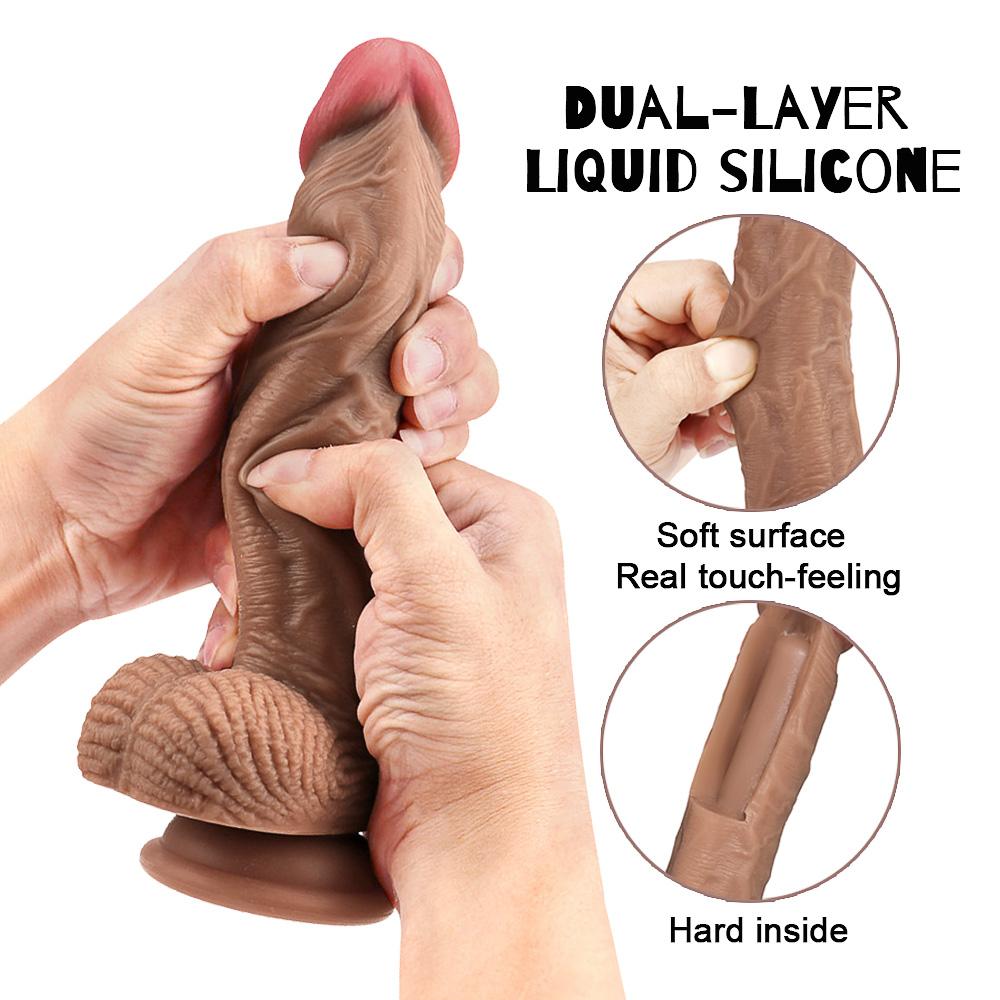 MoDi Dildo Stretch Schub G-Punkt Klitoris Anal Erwachsene Sex Spielzeug für Frauen Paar Flirten Werkzeug