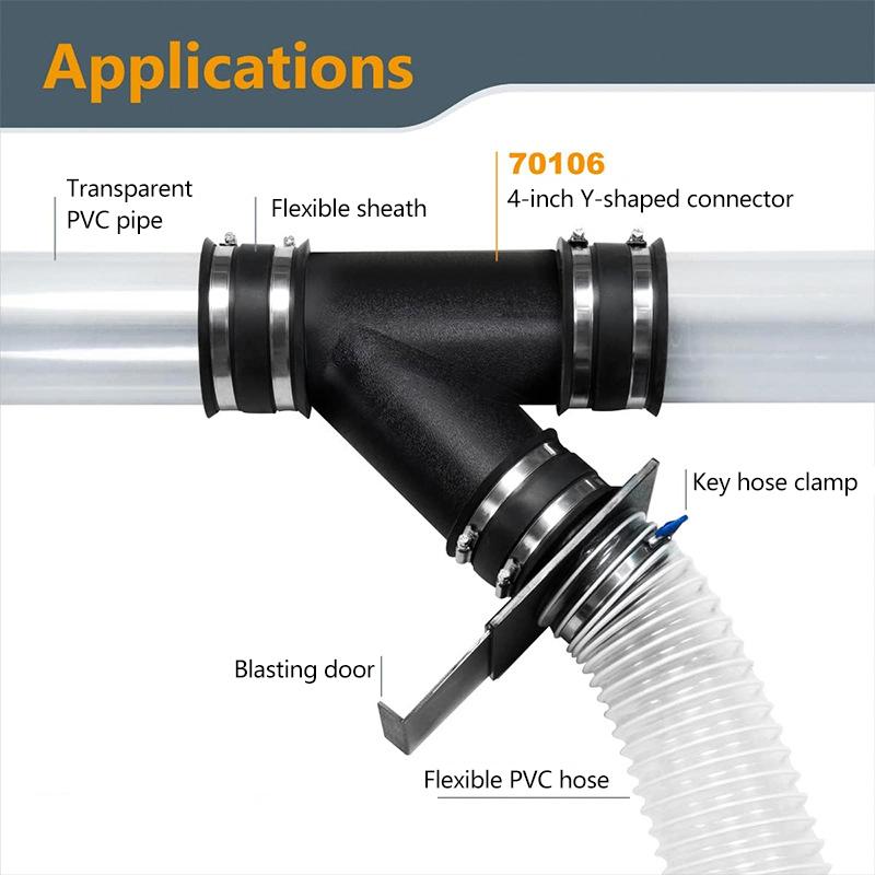 1Pcs 60/75MM Elbow Y Branch Pipe Connector Crack Resistant Splitter Fitting for Webasto Parking Heater
