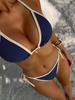 Sexy Zweiteiliger Bikini-Badeanzug mit Dreiecks-Cup-Print, Elegant und Bequem für den Sommerurlaub