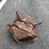 Big Bag, Women's New Vegetable Tanned PU Lazy Style Tote Bag, Light Luxury and High-end Single Shoulder Armpit Bag