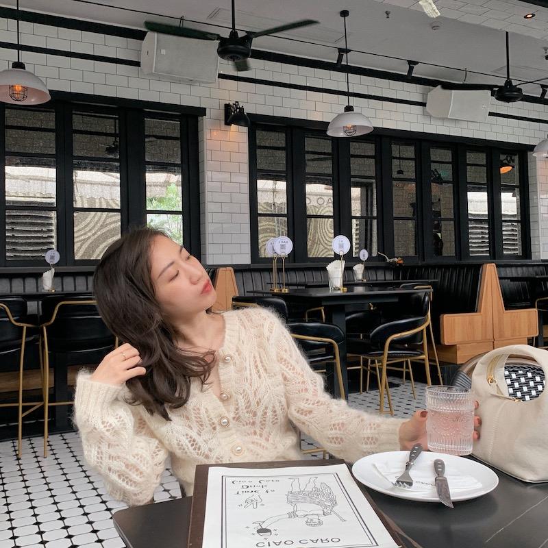 Vintage Elegant Female Cardigan Autumn Winter Long Sleeve Women Knitted Cardigan Sweater Fashion Hollow Out Sweaters Tops 16179