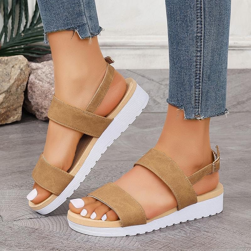 

2024 New Platform Sandals for Women Lightweight Flta Heels Beach Shoes Woman for Sandals Summer Open Toe Non-Slip Casual Shoes