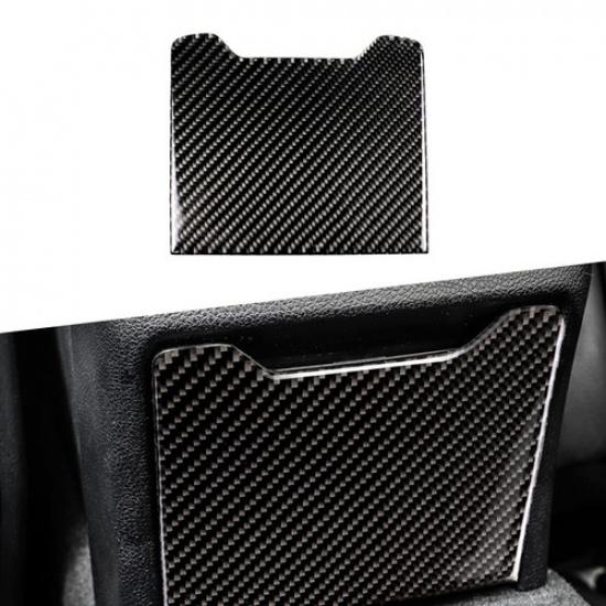 Carbon Fiber Rear Seat Storage Box Trim For Mercedes-Benz C Class W205 14-18 Dd