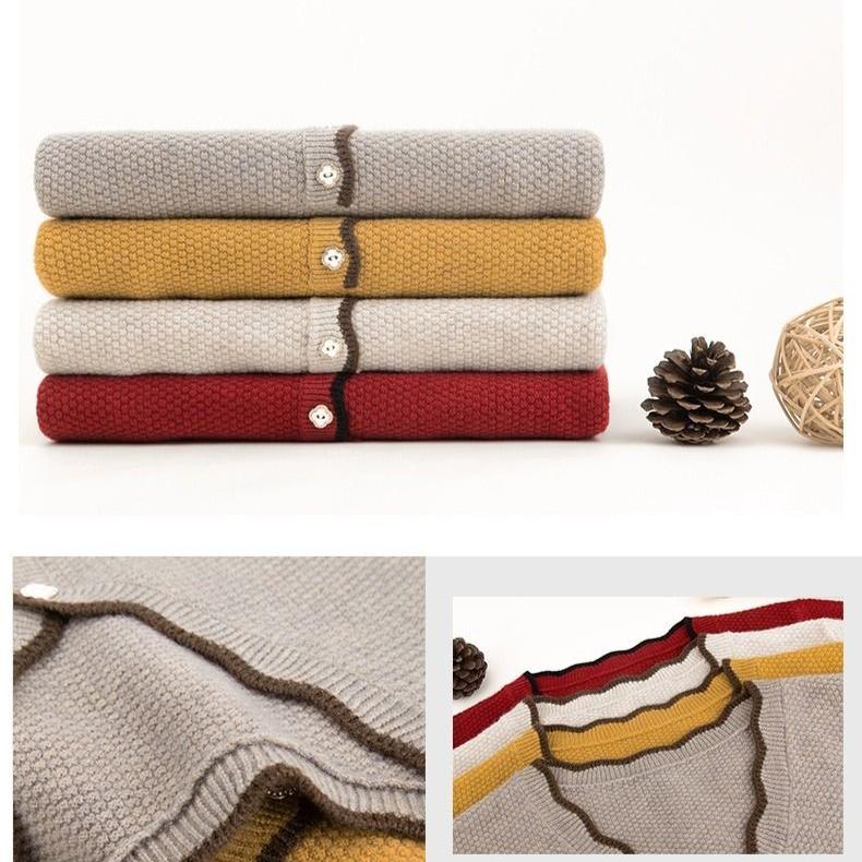 V-neck Sweater Women's Autumn and Winter Casual Long-sleeved Multi-color Base Knitted Sweater Loose Warm Pullover Long-sleeved Top