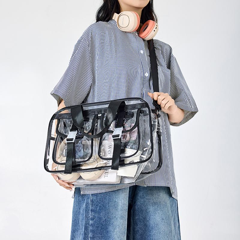 Transparent Travel Bag Women's Large Capacity Yoga Bag Swimming Bag