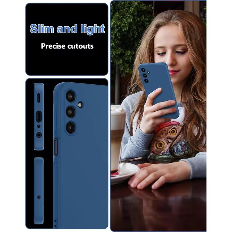 Für Samsung A55 Hülle Luxus Original Flüssigsilikon Handyhüllen Für Samsung Galaxy A54 A55 5G Samsung A55 Stoßfest Weiche Hülle