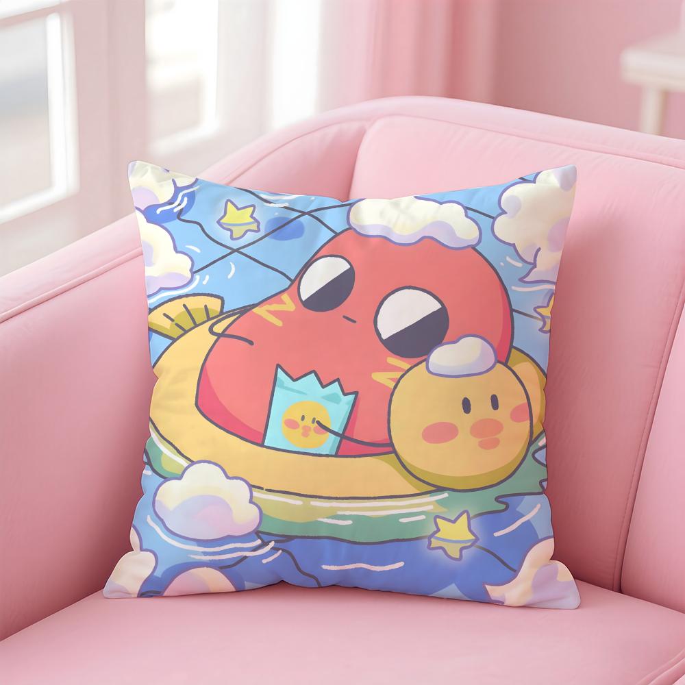 EEggy Party Cushion Cover Pillow Case Soft Friendly Fabric Concealed Zipper