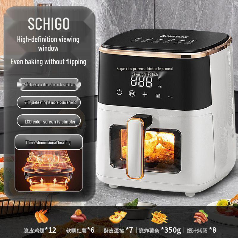 Smart Multifunctional Air Fryer with Touch Screen - Large Capacity, Oil-Free Cooking, All-in-One Oven