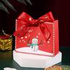 Set of 12 Christmas Holiday Gift Bags Paper Carriers for Christmas Party Favor Festival Christmas Paper Bags With Handle