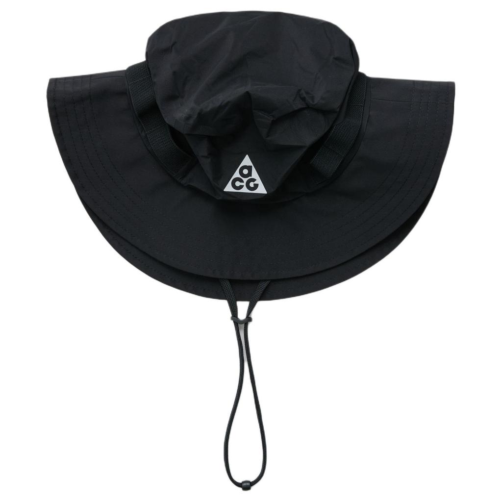 Nike Logo Nylonowy Kapelusz Rybacki Unisex Kapelusze Czarny FQ6845010