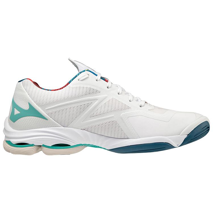 New Mizuno Wave Lightning Z7 'White Green Red' V1GA220048