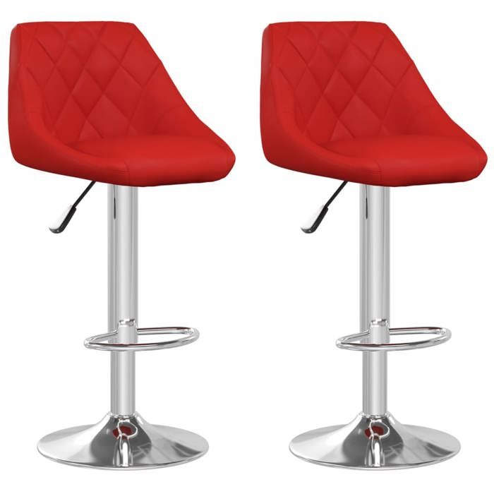 VidaXL Lot de 2 Tabourets de Bar, Chaise de Pub, Siège de Bistrot, Meuble de Salle à Manger Cuisine Salon Maison Intérieur, 335185