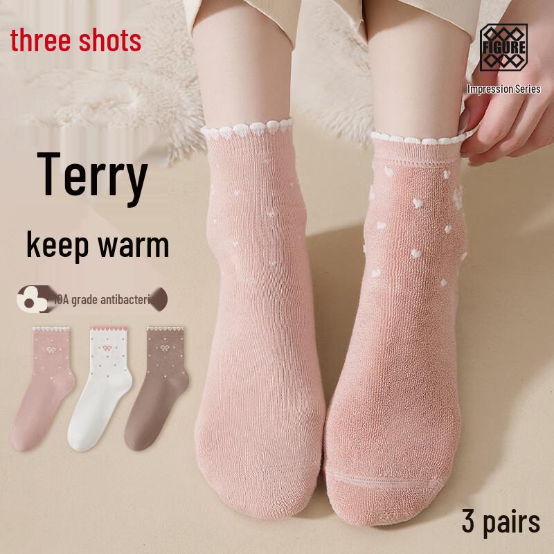 ThreeGun Women s 100% Cotton Anti-Odor Mid-Calf Socks One Size