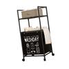 Sturdy Metal Frame Laundry Sorter Basket Bathroom Storage Hamper Organizers