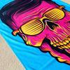1PC Sunshine Greaser Microfiber Beach Towel Quick Dry Absorbent Retro Summer Pool Travel Gift