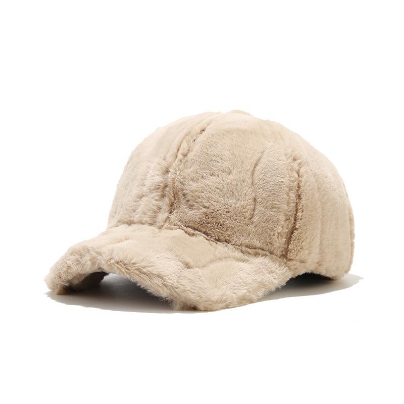 Casual Solid Color Warm Hat for Women, Autumn and Winter Outdoor Thick Baseball Cap, Duckbill Cap, Fashionable Men's Hat
