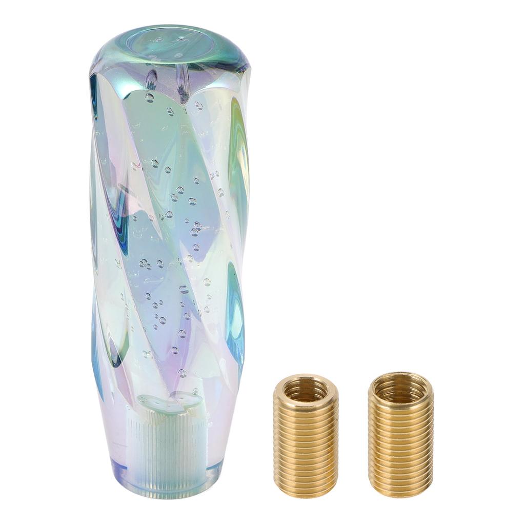 HOPESPANNER Twist Pattern Cristal 15cm Shift Knob Gear Shifter Knob Acrylic Stick Shifter Lever