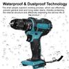 3 IN 1 520N.M 13mm 10mm Chuck Torque Electric Drill Flat Hammer Impact Drilling Electric Screwdriver for 18V Battery