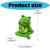 Resin Fishing Frogs Figurines Frogs Statue Garden Decors Landscape Decors Animal Figurines Sculpture Table Centrepieces