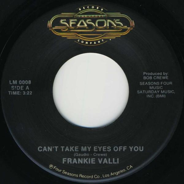 

7inch Record FRANKIE VALLI - Can t Take My Eyes Off You LM0008 The Four Season US Rock Used