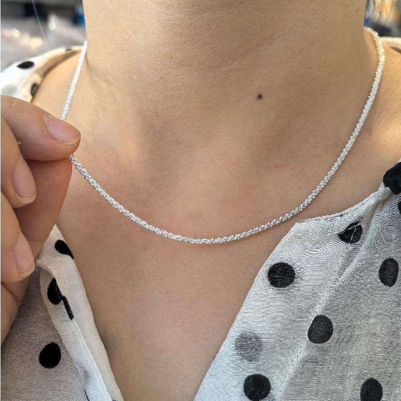 925 Silver Necklace Cute Five Pointed Star Smile Dimple Pendant for Women Girl Jewelry Gift