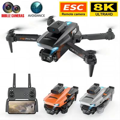 Noua dronă P10 ESC Cameră HD WiFi FPV Telecomandă pliabilă dublă Quadcopter Înălțime Păstrator Evitarea obstacolelor Avion Jucărie Cadou