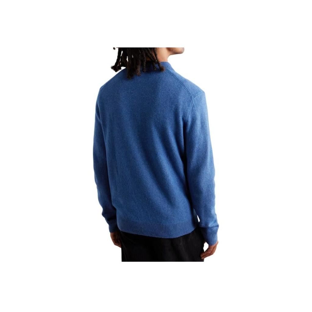 Polo Ralph Lauren Solid Long Sleeve Polo Shirt Men Tops Blue 710955908-001