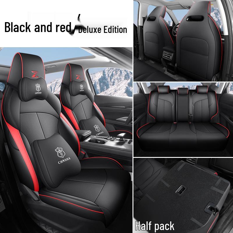 Oshan Z6 Leather Car Seat Cushion - All-Season, 5-Seat, Universal Fit