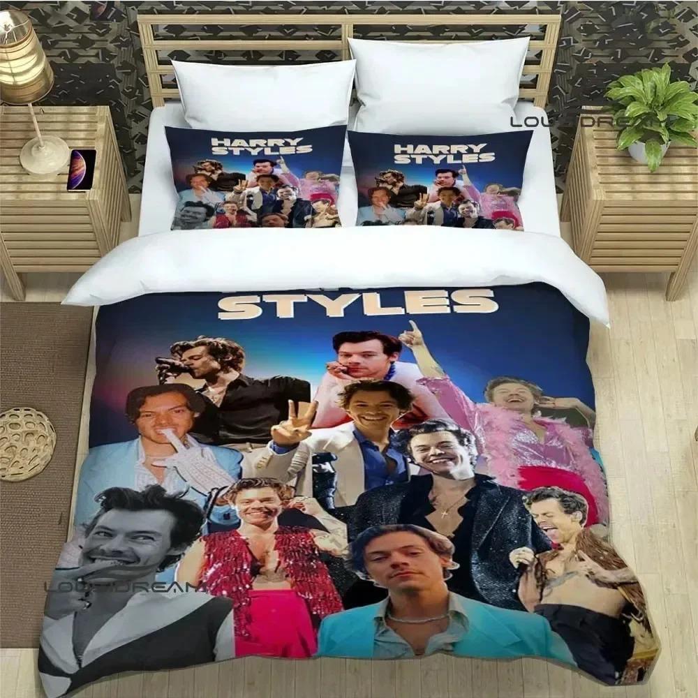 

Співачка H-Harry-Styles Комплекти постільної білизни вишуканий комплект постільної білизни підодіяльник ковдра комплект постільної білизни розкішний подарунок на день народження EU Single 135x200cm