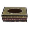 Wood Book Tissue Box Cover Antique Napkin Holder Box Antique Book Box Cover Office Desk