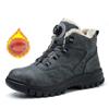 Drehknopf Sicherheitsstiefel Herren Damen Stahlkappe Sicherheit Arbeitsschuhe Durchstichsicher Schutz Arbeitssicherheitschuhe Größe 47 48