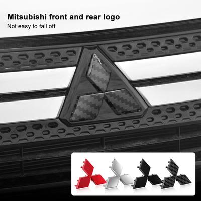 1Pcs Car Emblem Badge Hood Front Rear Trunk Logo Accessories For ASX Lancer Pajero Outlander L200 EVO Lancer EX
