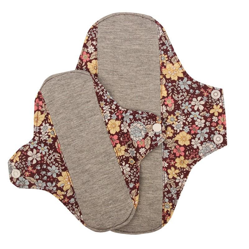 New 23cm Washable Graphene Cotton Antibacterial Reusable Menstrual Pads