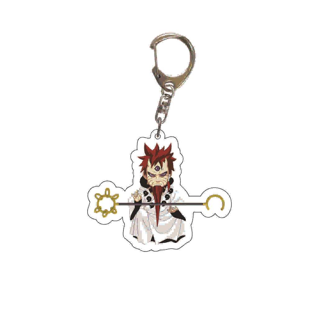 Naruto Akatsuki Pain & Sasuke Acrylic Keychain Pendant