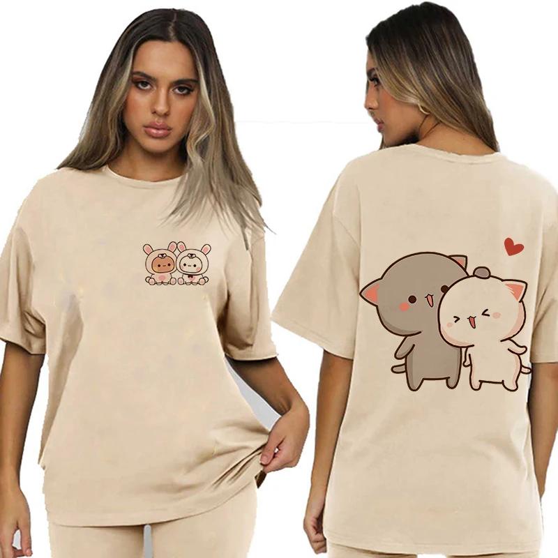 Bubu Dudu Velikost EU Topy Roztomilé tričko Manga Ženy Muži Legrační tričko Grafika Tričko pro volný čas Y2k Streetwear Kreslené gotické oblečení