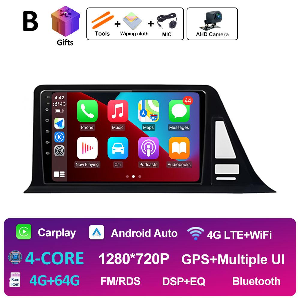 Intelligenrt System GPS Navigation For Toyota CHR C-HR 2016 2017 2018 2019 Android 14 DSP Stereo Autoradio Cooling Fan Head Unit