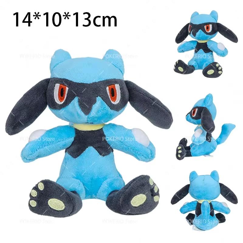 12 Styles Pokemon Plush Riolu Mega Lucario Shiny Lucario Stuffed Doll Toy Kawaii Anime Peluche Toy Christmas Halloween Gifts