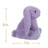 Apricot Lamb Purple Bunny Plush Toy for Kids, Soft and Cute, Fluffy Purple Bunny for Girls and Boys, 20cm
