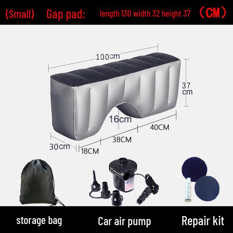 Inflatable Car Bed and Footrest for Rear Seat Use In Sedans and SUVs