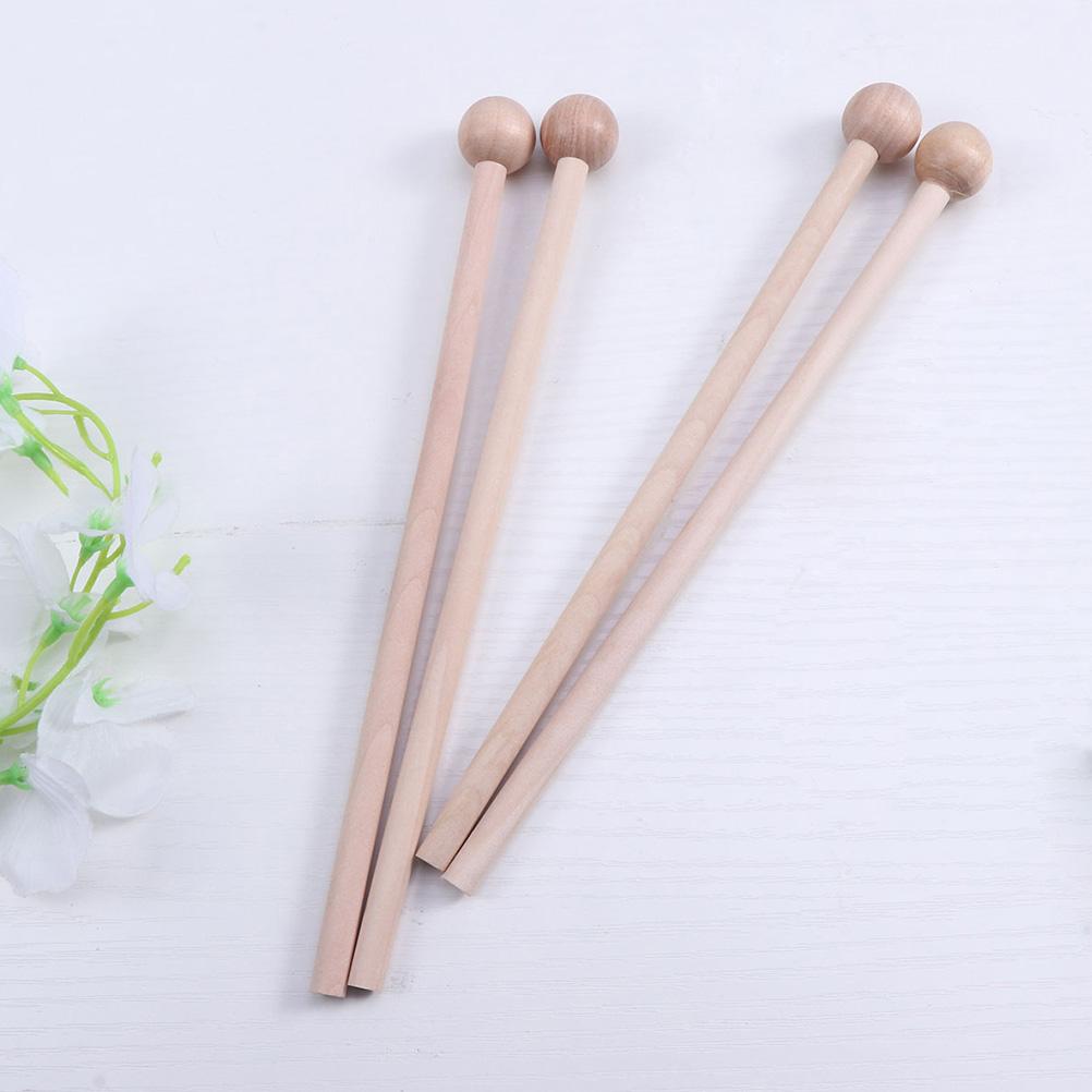 12pcs Wooden Mallets Percussion Sticks Xylophone Glockenspiel Mallets Chime Bells Kids Musical Instruments Toys